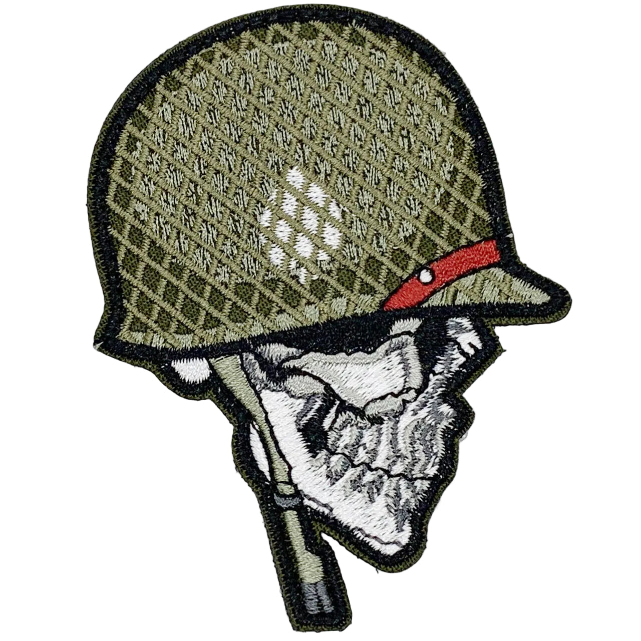 Soldiers Tin Hat Patch Hook & Loop. Size: 7x9cm HOOK AND LOOP BACKED PATCH(BOTH PROVIDED) www.defenceqstore.com.au