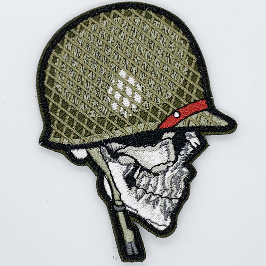 Soldiers Tin Hat Patch Hook & Loop.   Size: 7x9cm  HOOK AND LOOP BACKED PATCH(BOTH PROVIDED) www.defenceqstore.com.au