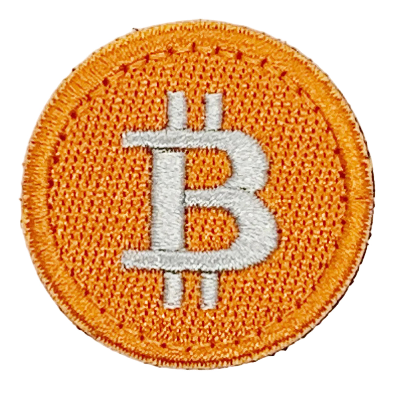 Bitcoin Patch Hook & Loop. Size: 3.5cm HOOK AND LOOP BACKED PATCH(BOTH PROVIDED)