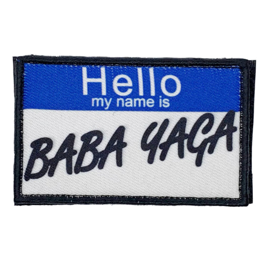 Baba Yaga Patch Hook & Loop. Size: 8x5cm HOOK AND LOOP BACKED PATCH(BOTH PROVIDED) www.defenceqstore.com.au