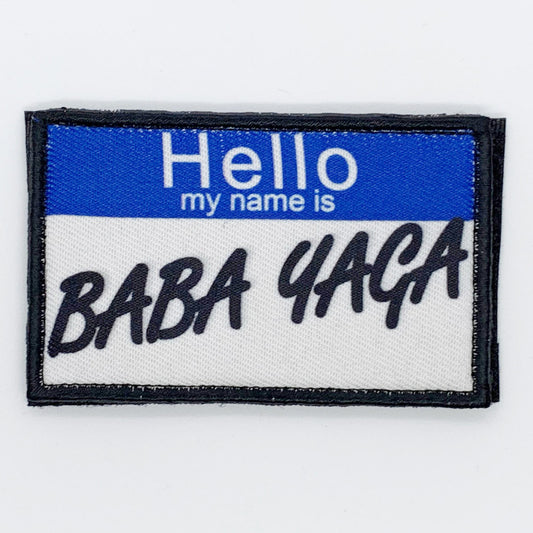Baba Yaga Patch Hook & Loop.   Size: 8x5cm   HOOK AND LOOP BACKED PATCH(BOTH PROVIDED) www.defenceqstore.com.au