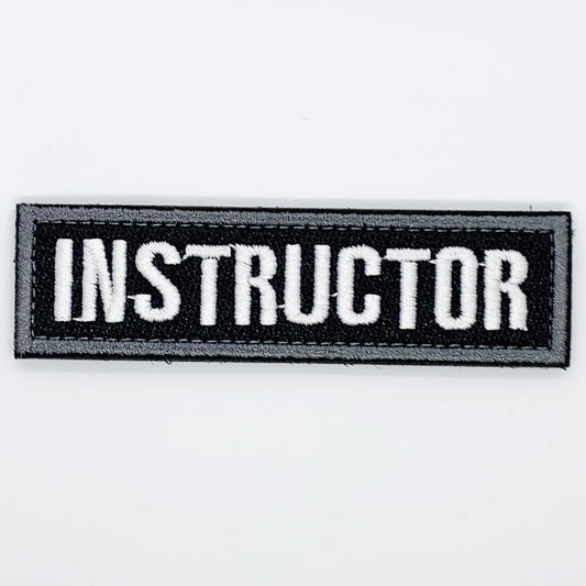 Instructor Patch Hook & Loop. Size: 9.5x2.6cm HOOK AND LOOP BACKED PATCH(BOTH PROVIDED)