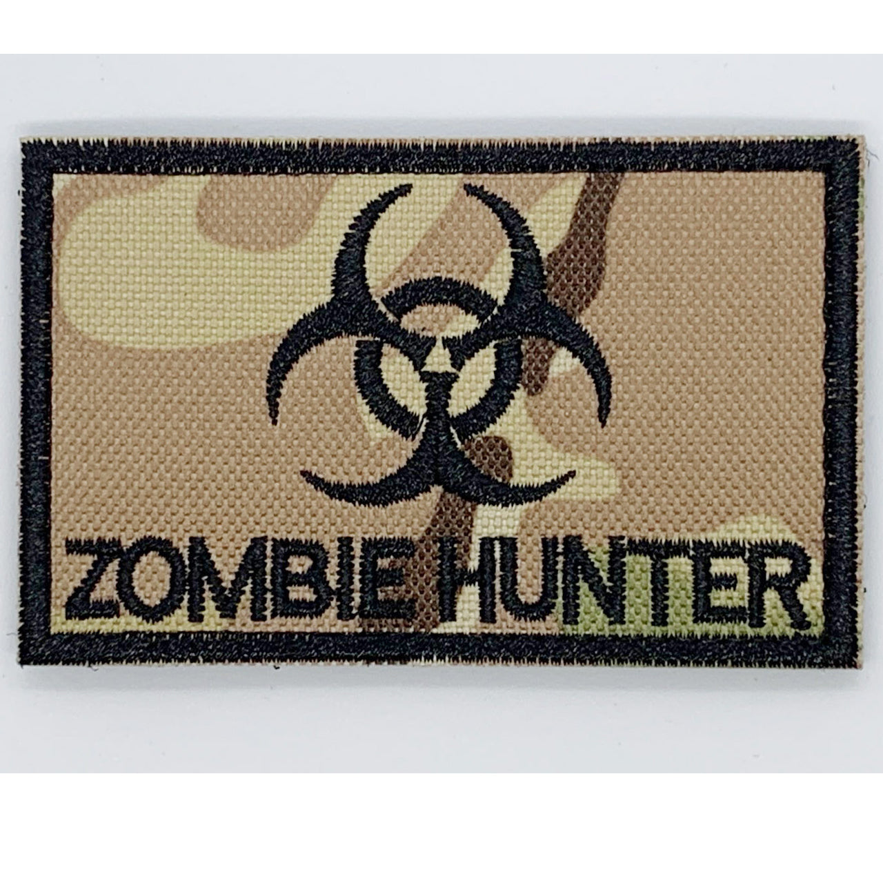 Zombie Hunter Multicam Patch Hook & Loop. Size: 8x5cm HOOK AND LOOP BACKED PATCH(BOTH PROVIDED)