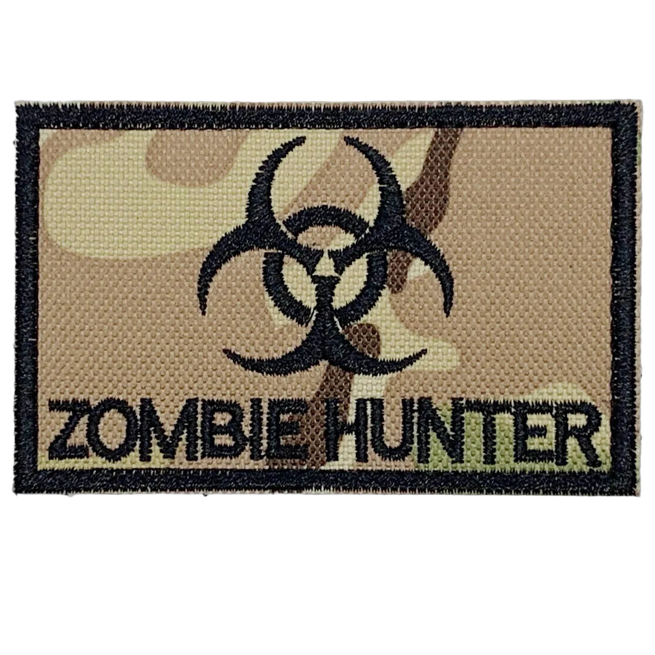 Zombie Hunter Multicam Patch Hook & Loop. Size: 8x5cm HOOK AND LOOP BACKED PATCH(BOTH PROVIDED)