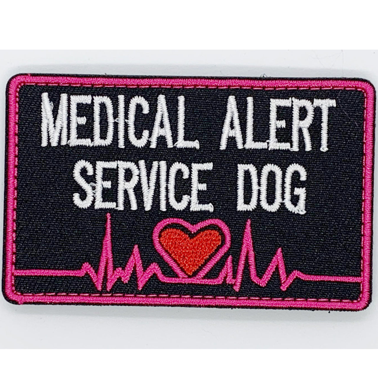 Medical Alert Service Dog Patch Hook & Loop. Size: 8x5cm HOOK AND LOOP BACKED PATCH(BOTH PROVIDED)