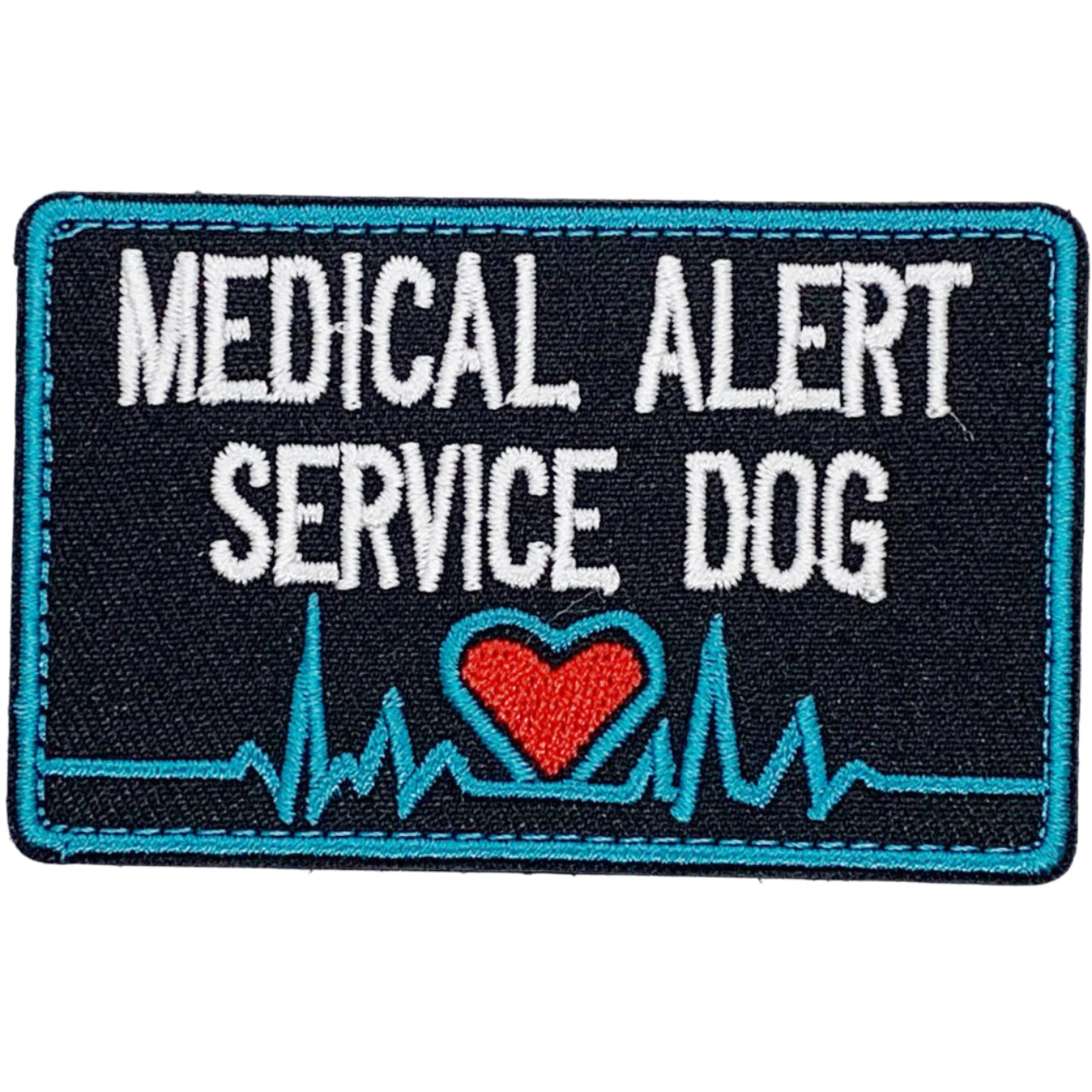 Medical Alert Service Dog Patch Hook & Loop. Size: 8x5cm HOOK AND LOOP BACKED PATCH(BOTH PROVIDED)