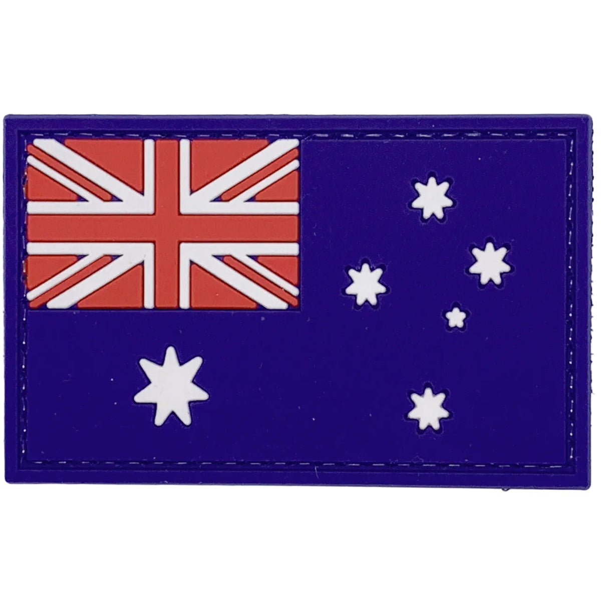 Australian Flag PVC Patch Blue, Velcro backed Badge. Great for attaching to your field gear, jackets, hats or even create your own patch board. Size: 8x5cm VELCRO BACKED