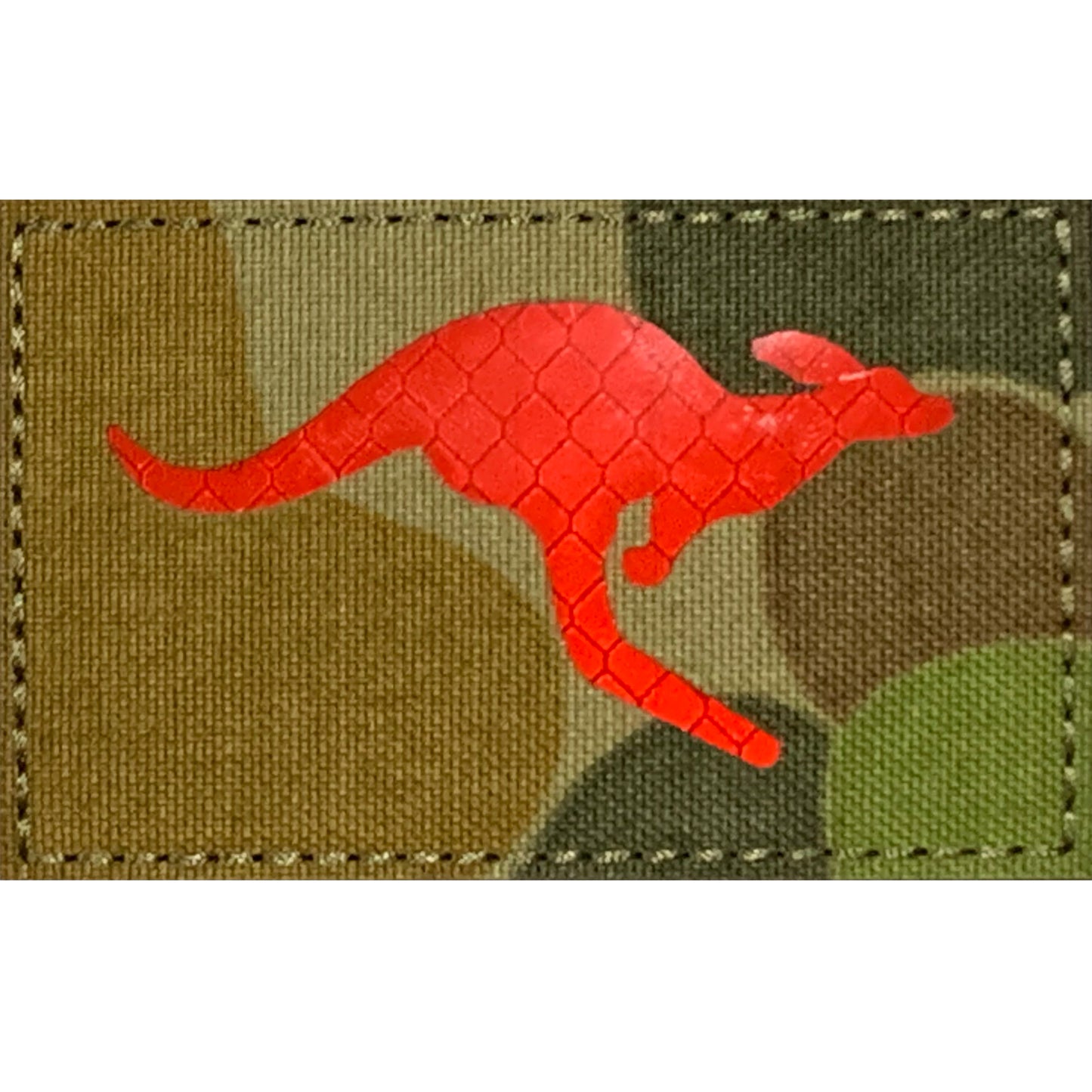  Australian Army Kangaroo Patch Recon Reflective IR  Velcro Backed  Size: 8cm x 5cm  Hook and Loop included