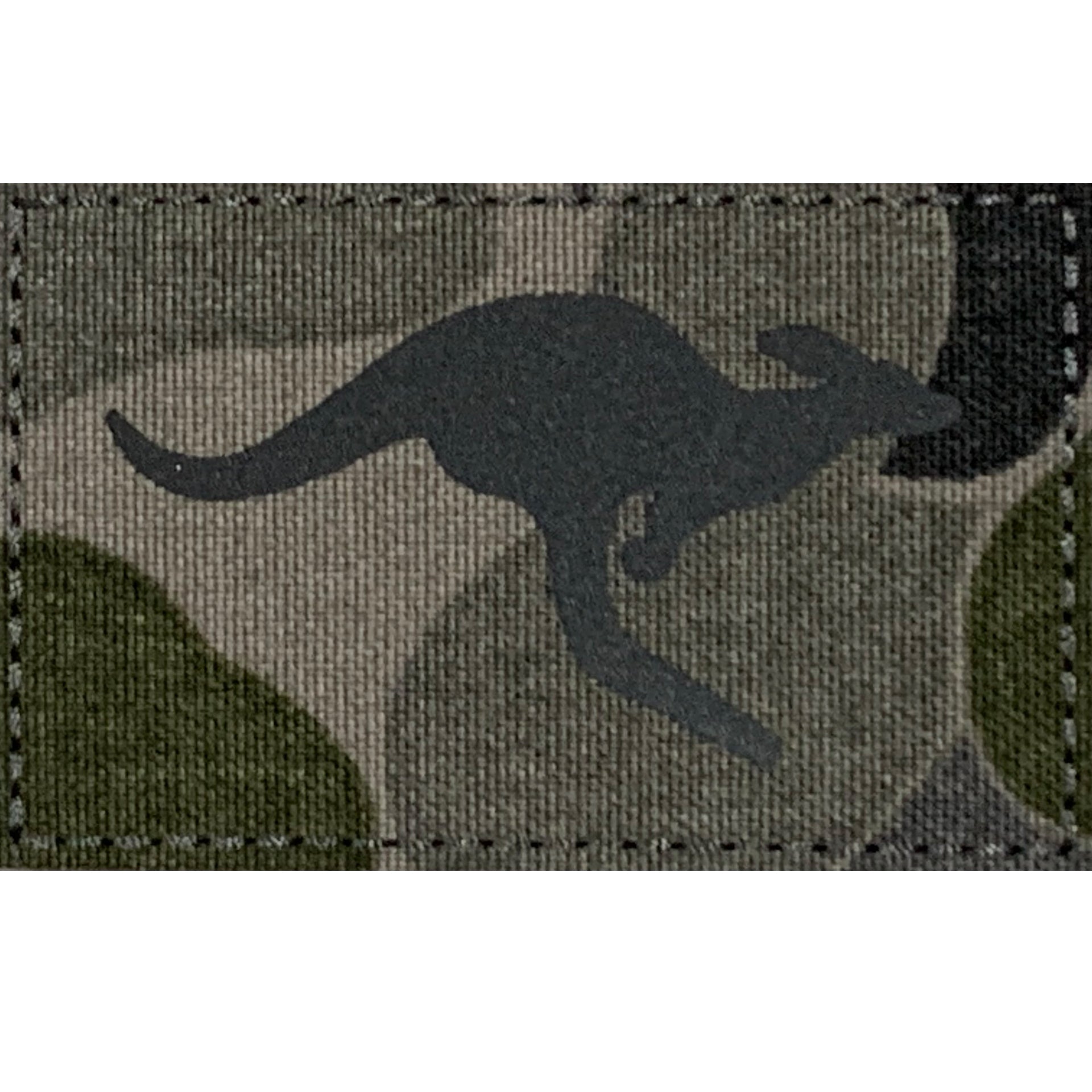 Australian Army Kangaroo Patch Recon Reflective IR  Velcro Backed  Size: 8cm x 5cm  Hook and Loop included