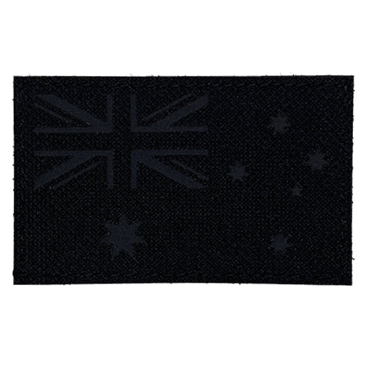 Australian Reflective Laser Cut Patch Hook & Loop Grey  Genuine Coldura material  Size: 8x5cm   HOOK AND LOOP BACKED PATCH(BOTH PROVIDED)