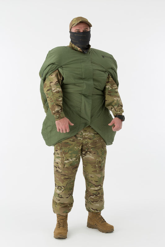 Dimensions packed in compression sack: 20cm x 34cm Dimensions rolled out: Length 220cm width: at shoulders 85cm at feet 55cm Weight: 1.45kg Comfort Rating: -5°C Extreme Rating: -10°C