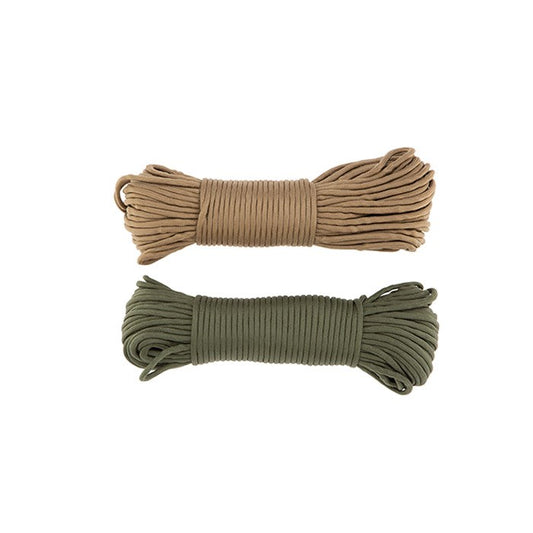 Valhalla's Rothco's 550 Nylon Paracord has many uses, originally used by the military, this durable, lightweight cord is ideal for any survival situation and fits great inside a Bug Out Bag. Parachute Cord is also ideal for making bracelets, key-chains, and other rope accessories.  30ft length