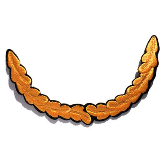 Quality embroidered Senior Officer Oak Leaf with a Flock Iron-on backing from the military specialists today. This Single Oak Leaf can be easily added to your cap peak with the Iron-on backing, adding to your existing cap. Specifications: Materials: Embroidered detail, Flock Iron-on backing Colour: Gold, black Size: One size, designed to fit most uniform cap brims www.defenceqstore.com.au