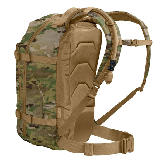 Hit pay dirt with the all new Motherlode. A redesign of a classic, the new Motherlode has the cargo and organization you've come to love, but now includes a 3L Mil Spec Crux Lumbar Reservoir that delivers 25% more water per sip and moves your water lower, increasing your stability and comfort. www.defenceqstore.com.au