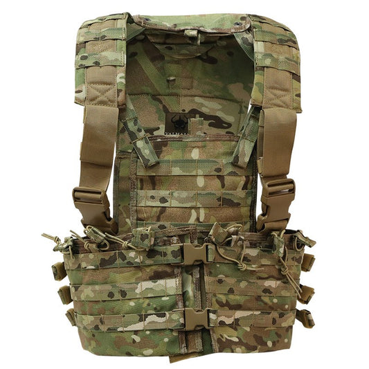 The VALHLLA Modular Chest Rig is versatile vest that can be used for a variety of tasks. With an adjustable and removable chest platform, this product features a particularly versatile design. One stand-out feature for this chest rig is the built-in hydration carrier; The sleek design makes it possible to stay hydrated while still being able to carry a backpack.