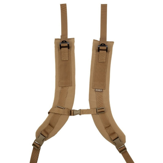 The VALHALLA Fight Light shoulder Straps are made for comfort with 3/4" foam padding for extra heavy loads. They are contoured to fit your shoulders and feature an adjustable sternum strap to help distribute weight. Available in Coyote Brown & Multicam.