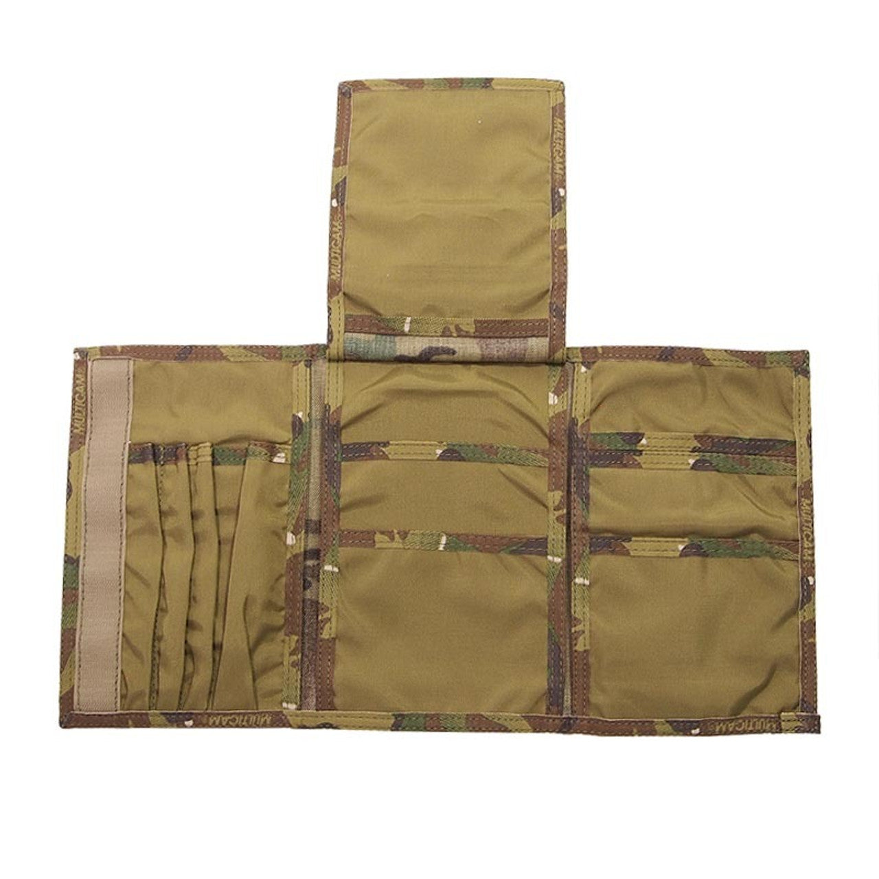 Notebook Holder For NCO's Or Officers Multicam has a large assortment of pockets inside for notes and you can put different styles of notebooks inside. Open measures 41.5 x 21.5cm Closed measures 14 x 21.5cm www.defenceqstore.com.au