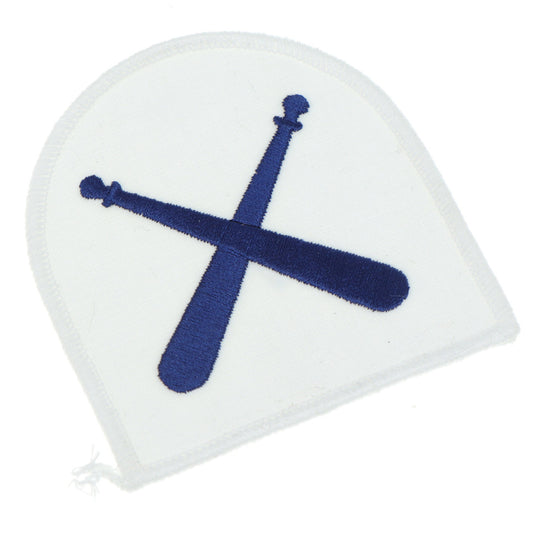 Perfectly sized, this Physical Trainer Badge White has embroidered details ready for wear Specifications: Material: Embroidered details Colour: Blue, White