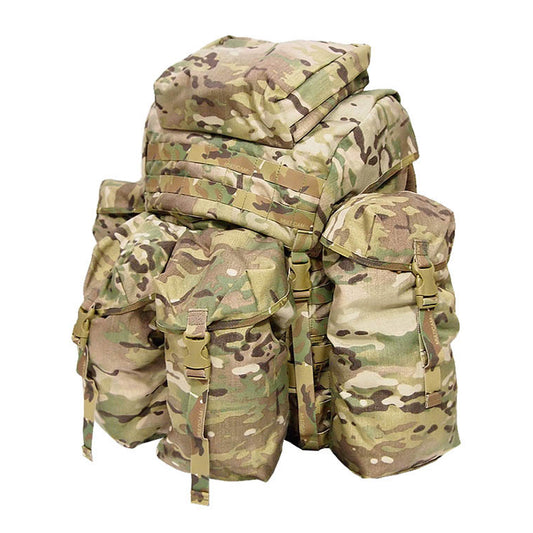 The SORD field pack (3 day plus) has been developed and put together with over 30 years of military pack experience. The pack has been designed and manufactured at our factory facility in Melbourne, Australia. The 1606MC polymer frame has been imported direct from the USA. www.defenceqstore.com.au