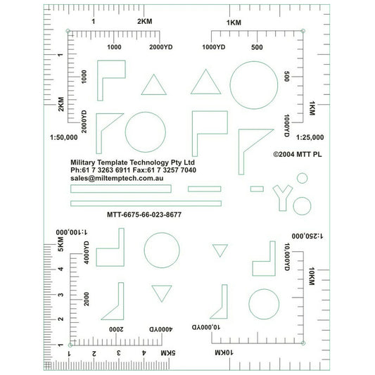 Stencil NSN 6675-66-023-8677 PLEASE NOTE, IMAGES FOR ILLUSTRATION PURPOSES ONLY. THE NEW BATCH IS BLUE IN COLOUR
