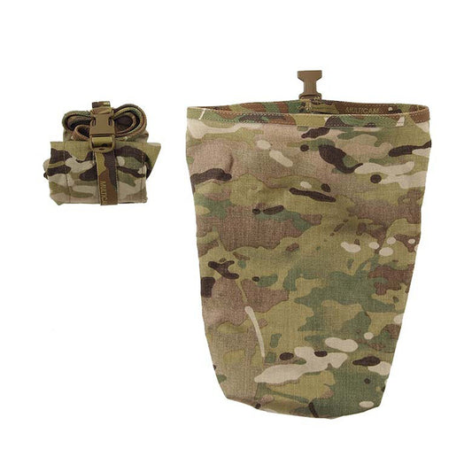 When you need a good reliable dump pouch, you can't go past the SORD Side Dump Pouch.  Features:   •    Internal 2 column x 3 row MOLLE attachment point.   •    Longer webbing to aid in closure over attached pistol mags   •    50mm belt attachment method    Specs:   •    500D Multicam Cordura   •    19mm closure Fastex & webbing   •    2 x MOLLE battons www.defenceqstore.com.au