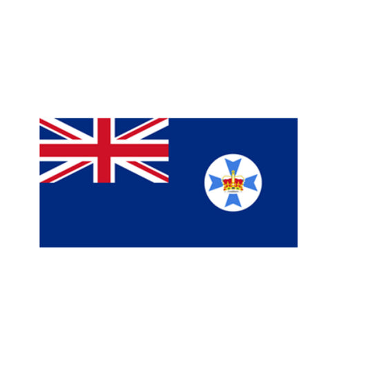 This State Flag is perfect for flying next to your Australian flag any time of the year.    Officially adopted in 1901, the flag features the British Blue Ensign defaced with the State badge, a light blue Maltese cross with an imperial crown in the centre, situated within a white circle in the fly.  www.defenceqstore.com.au