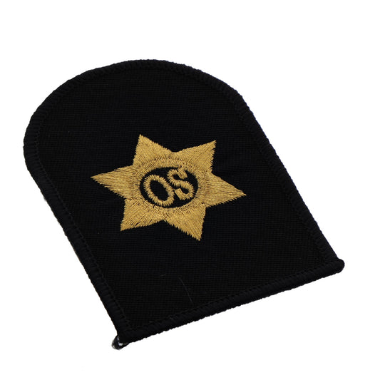 Perfectly sized, this Steward Badge has embroidered details ready for wear  Specifications:      Material: Embroidered details     Colour: Black, gold     Size: Standard