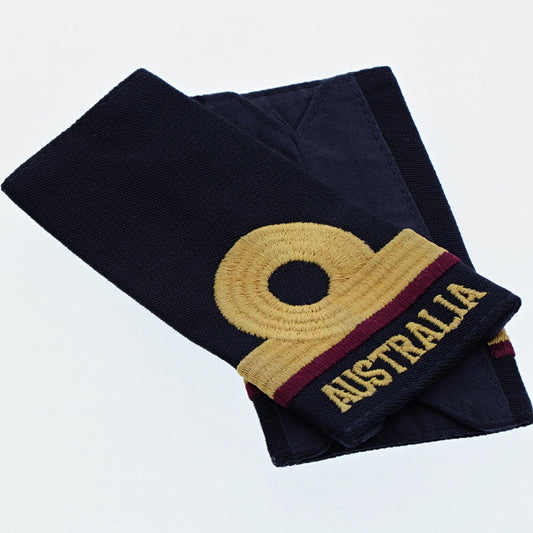 Order this quality Sub Lieutenant Nursing Officer Soft Rank Insignia with embroidered detailing this set of two is ready for wear. Order your set now. Specifications: Material: Soft rank insignia, fabric, raised embroidery Colour: Blue, gold, orange Size: Standard