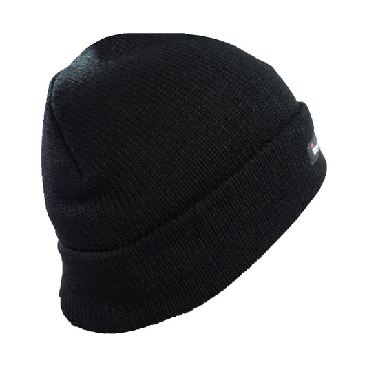 TAS ARCYLIC BLACK BEANIE WITH 3M THINSULATE LINING