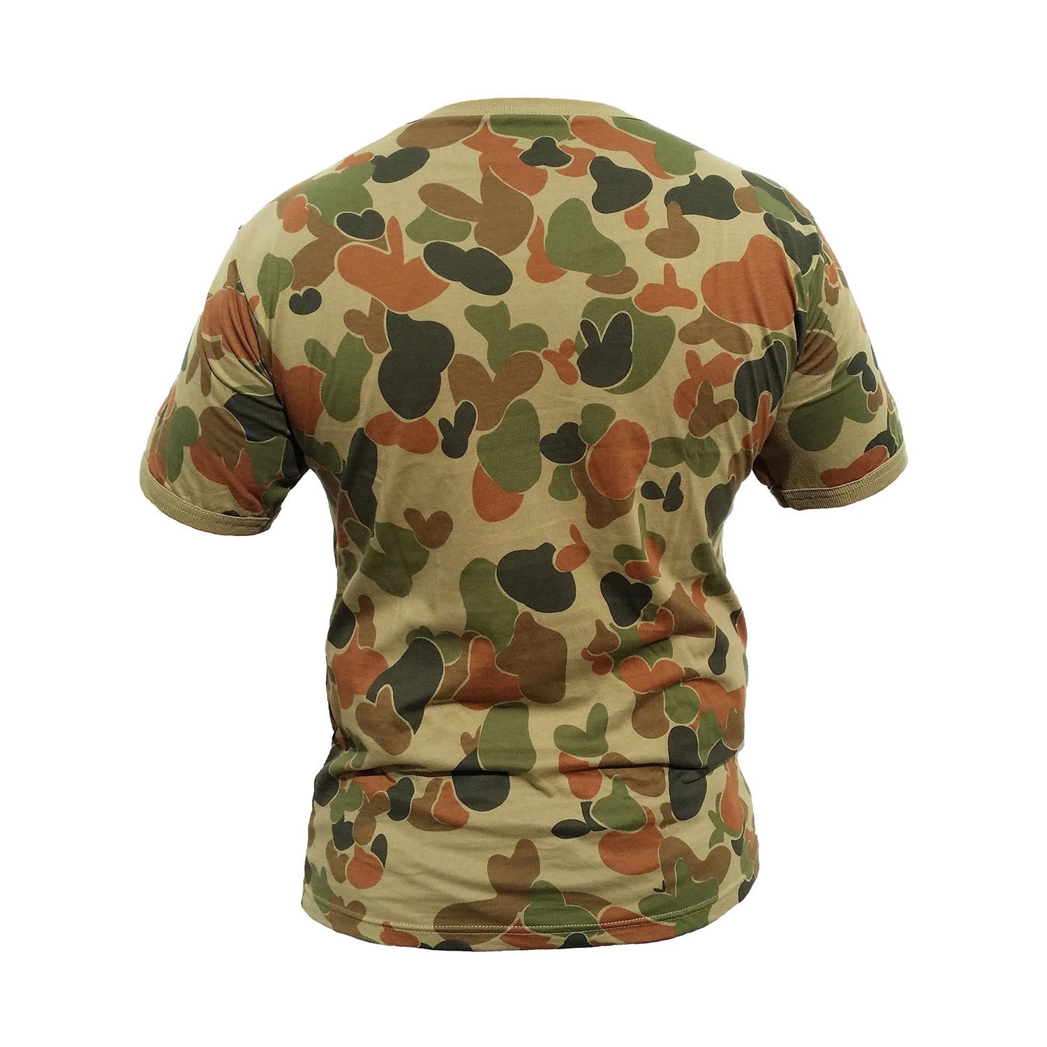 The TAS Cotton T-Shirt is made to military specifications, featuring 180gsm Auscam pure cotton with raglan sleeves and a round neck.  This t-shirt is perfect for military use, camping, hiking and other activities