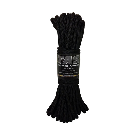 The rope comes in two sizes 5mm x 15m & 9mm x 15m This rope is for general purpose use only Great for general usage such as camping, hunting, military, cadets, scouts and general outdoor activities NOT TO BE USED FOR CLIMBING, NOT BREAK STRENGTH TESTED!!!