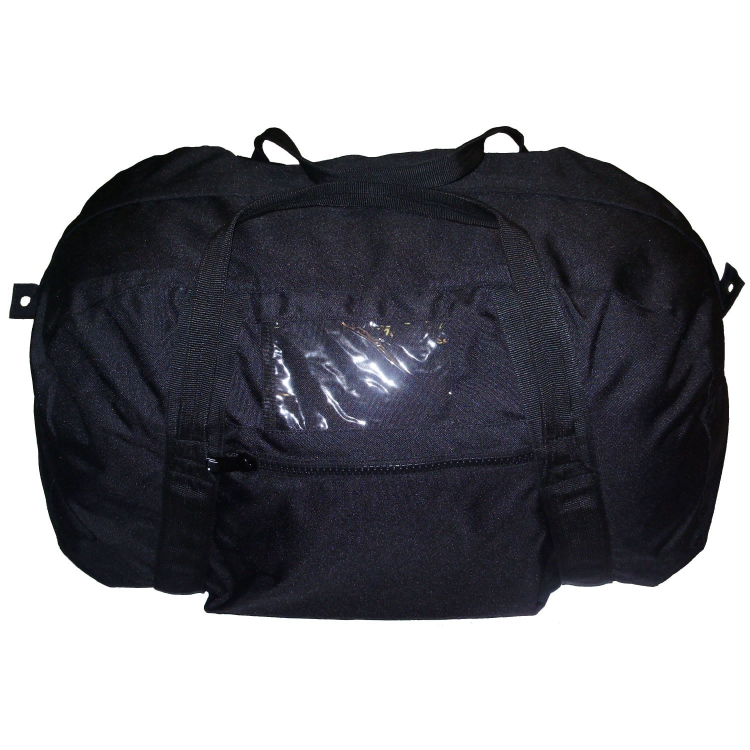 Full size military specification  Heavy duty 900D 2 coats PU fabric  Heavy duty waterproof PVC base  Heavy duty webbing  Storm flap over zipper  Reinforced stress points  Clear PVC ID sleeve