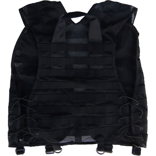 Innovative design  Allows for a mix and match of pouches which can be allocated as needed by the user  Fully MOLLE and PALS compatible  Heavy duty webbing  Zippered chest pockets  Drag handle  Adjustable shoulders  Shock cord and toggle side adjustments