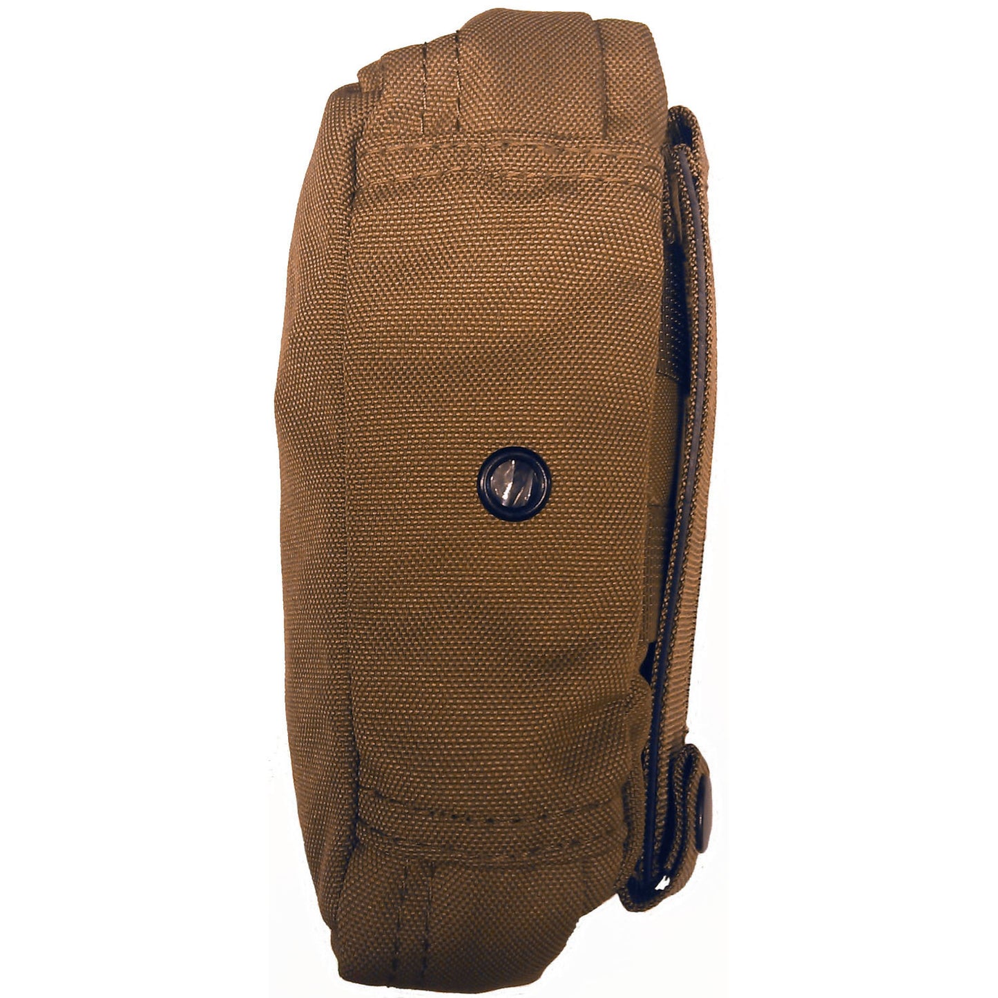 Side opening YKK zipper Internal elastic banding Bound seams Mesh eyelet drainage holes Excellent sized first aid pouch Heavy duty webbing Heavy duty 2 coats PU fabric Dimensions: 16x8x6cm