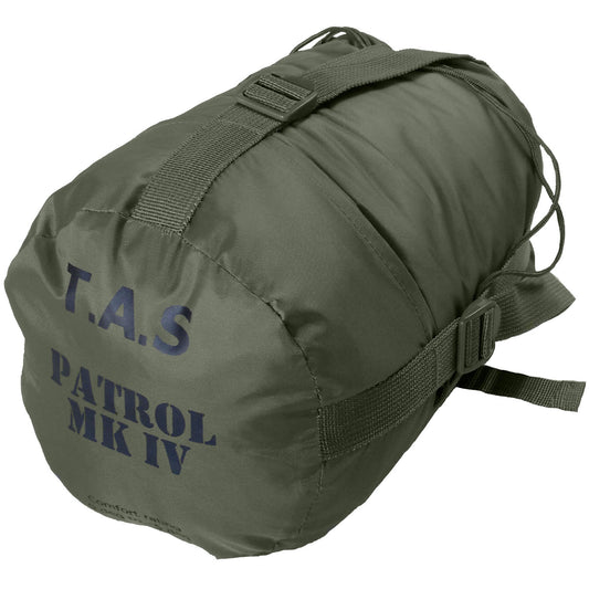 To get some of the best products on the market, you must find good brands and this sleeping bag doesn't disappoint.  0 degree rated military specification sleeping bag  2000mm water head rating  Reinforced oxford inner liner for boots  Box foot/nylon base/ 2 x YKK zips  Rip-stop nylon upper  Anti-bacterial aluminate mesh liner with microfibre fill  Size: 235x80x50cm