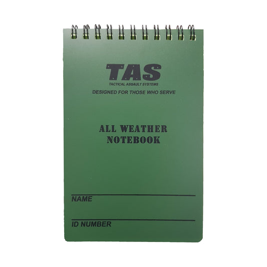 TAS ALL WEATHER NOTEBOOK 7.5X13CM