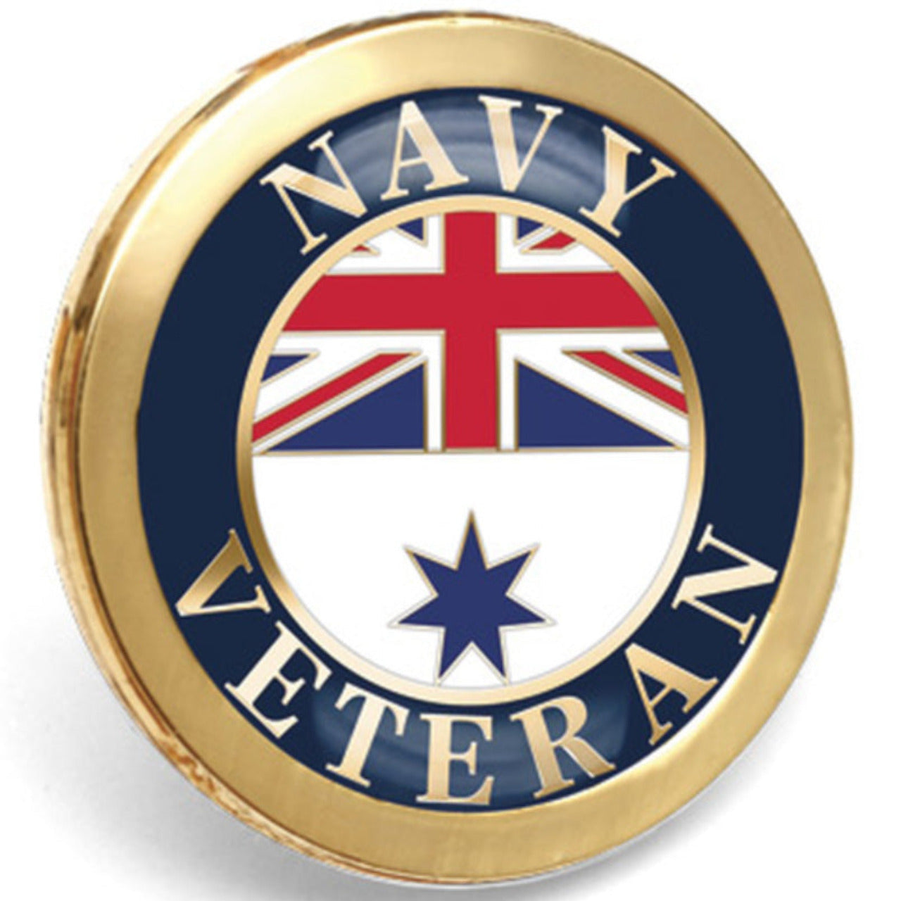 Share pride in your service with this exquisite enamel over metal veterans' badge. Designed to reflect the colours and traditions of Royal Australian Navy, it is a subtle and tasteful pin for formal and informal occasions. The pin measures 20mm and is secured with a durable butterfly pin www.defenceqstore.com.au