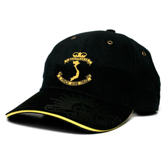 Heavy brushed cotton Structured 6 panel cap with Brass metal eyelets and PU & Sandwick Peak. The corps crest embroidered on the front with the Rising Sun embossed onto the peak. The back has a brass buckle & return with the Rising Sun engraved on the buckle.