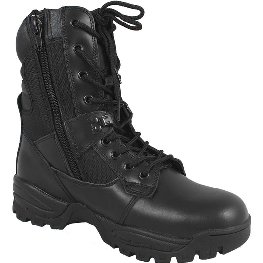 Designed for military, law enforcement, exploring, outdoor, survival and tactical use  Featuring a pigskin padded collar and compound rubber and nylon sole, these will keep you comfortable with whatever you are doing.  Designed with moisture wicking, breathable tastex liner and made from heavy duty 1100D nylon outer fabric, the westrooper elite tactical boots have a full grain ankle panel for greater support, a steel shank reinforced mid sole and an anti-shock PU comfort inner sole.