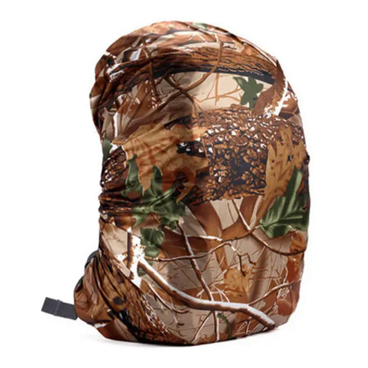 The Real Tree Camo backpack rain cover is a durable protective lightweight layer that is an excellent addition to your kit. It provides superior protection from the elements.  Light weight Waterproof Sizes  35L  45L 55L 60L 80L www.defenceqstore.com.au