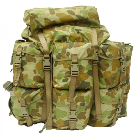 The ultimate outdoor companion! Our XL Alice Pack is a must-have for any camping or trekking adventure. Impressively spacious yet lightweight, it features a durable Auscam or Multicam design, making it perfect for extended stays in the field or on deployment. Make the most of your explorations with maximum comfort and convenience. www.defenceqstore.com.au