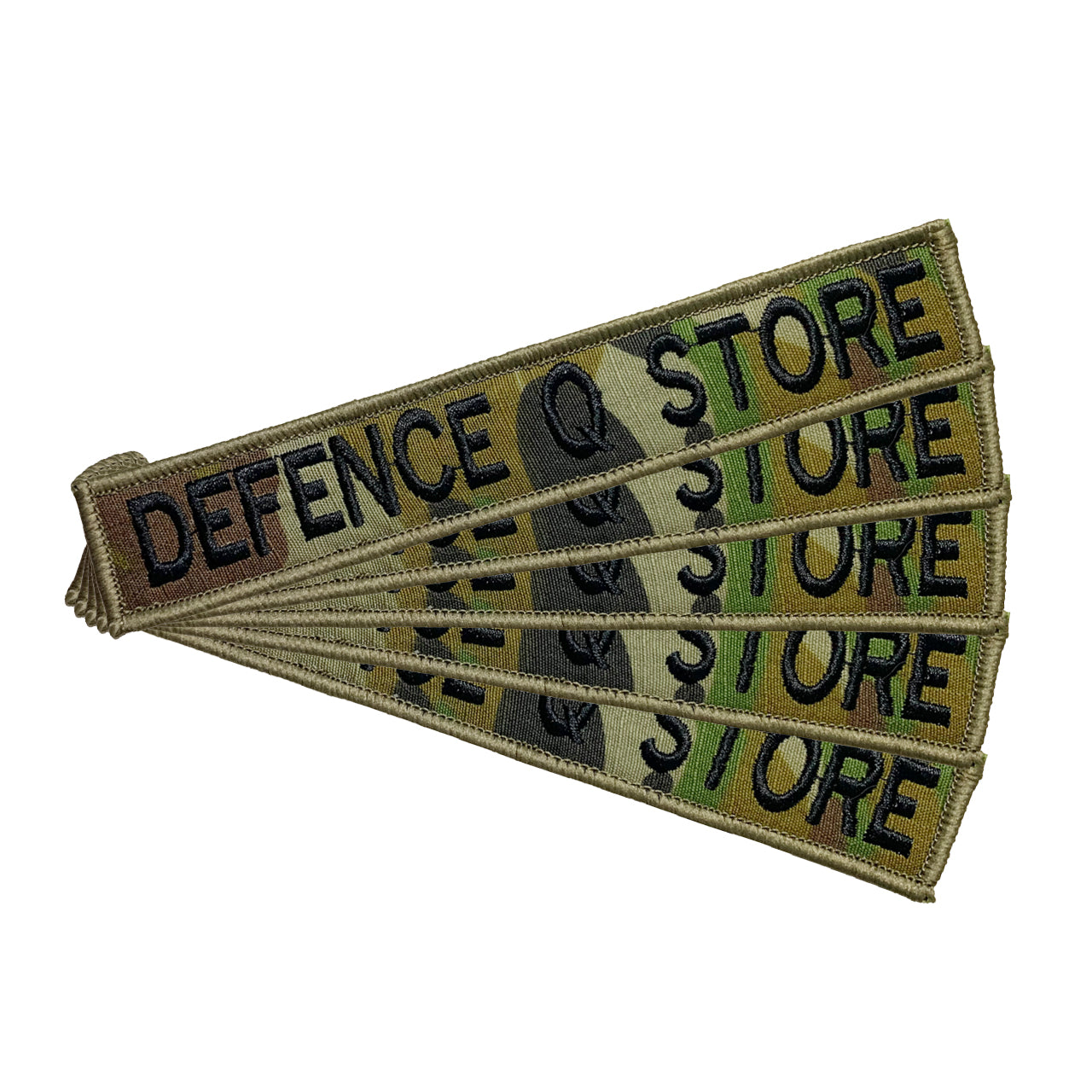 Name tag in AMC material, size is 2.5cm x 15cm, lettering is 1.5cm in height. All embroidery is done in upper case letters only as a FYI. These are great for cadets. Don't forget you can even add the velcro backing and use them on your field gear or even dog vests. Made on the Gold Coast, please support Australian made www.defenceqstore.com.au