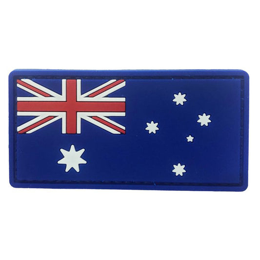 Australian Flag PVC Patch Dark Blue  Great for attaching to your field gear, jackets, hats or even create your own patch board.  Size: 8x4cm  VELCRO BACKED
