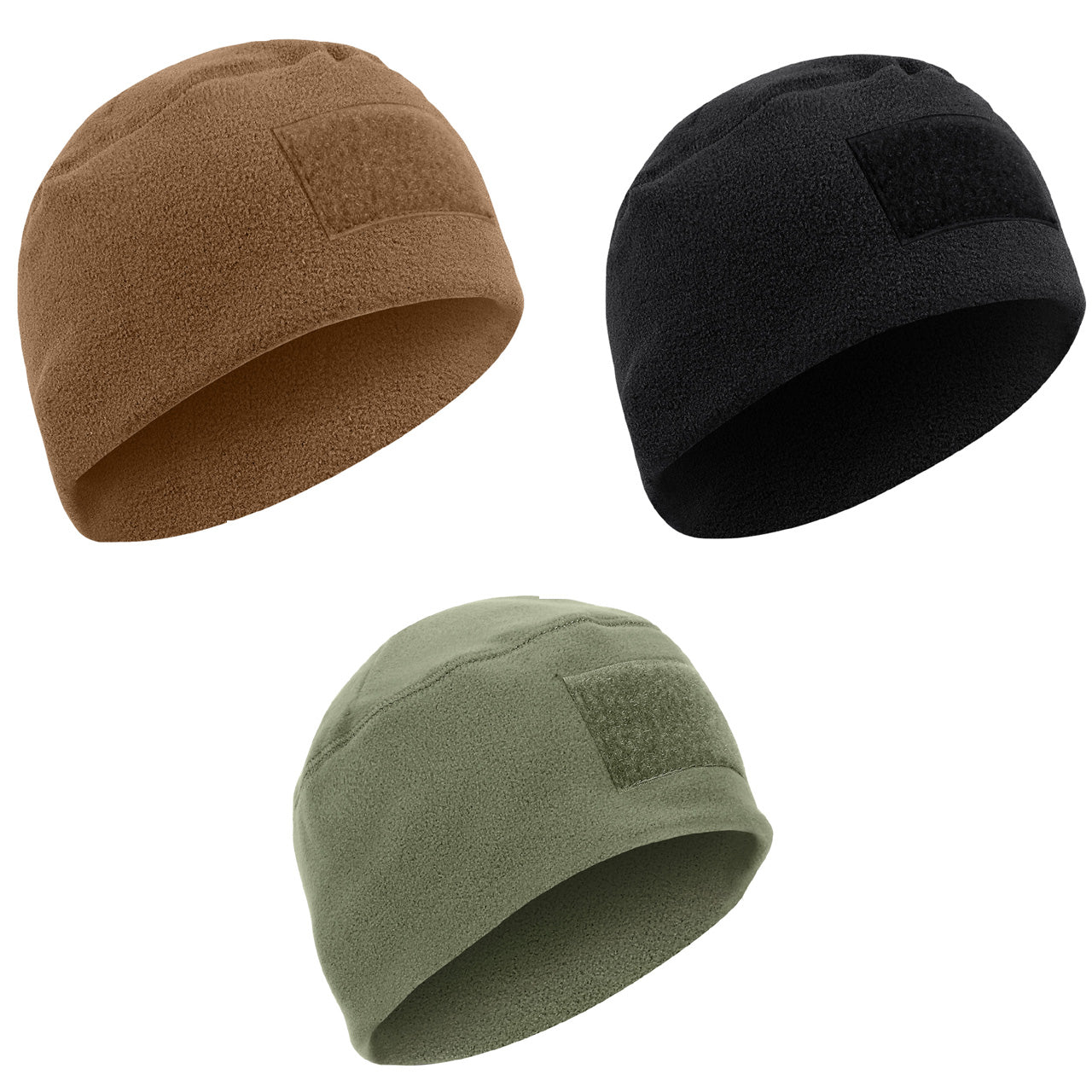 Tactical Beanie With Velcro For Patches is constructed with extra warm polar fleece material that will keep you warm whether you are tackling the great outdoors or on the airsoft field. Extra Warm Polar Fleece Material Keeps You Warm Even In The Harshest Environments Fully Customizable Beanie with 8xx5cm Loop Field For Attaching Flag Or Morale Patches (Patches Sold Separately) Low Profile Design Can Fit Comfortably Under A Helmet One Size Fits Most