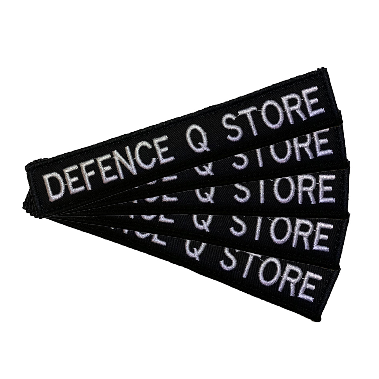 Name tag in black material, size is 2.5cm x 15cm, lettering is 1.5cm in height. All embroidery is done in upper case letters only as a FYI. These are great for cadets, police and other public service departments. Don't forget you can even add the velcro backing and use them on your field gear or even dog vests. Made on the Gold Coast, please support Australian made www.defenceqstore.com.au