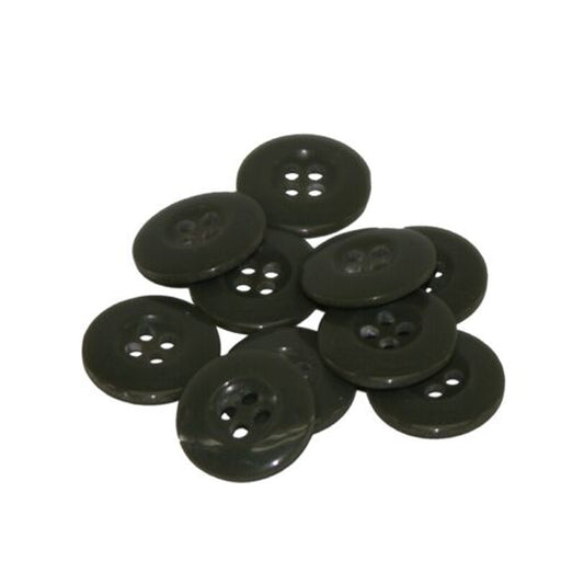 Uniform Buttons OD Green 10 Pack  Great replacements for military spec uniforms  Durable Plastic Uniform Buttons  Great Replacement Buttons For Military Pants, Shirts And Jackets  Simple And Classic Four Hole Layout For Easy Sewing www.defenceqstore.com.au