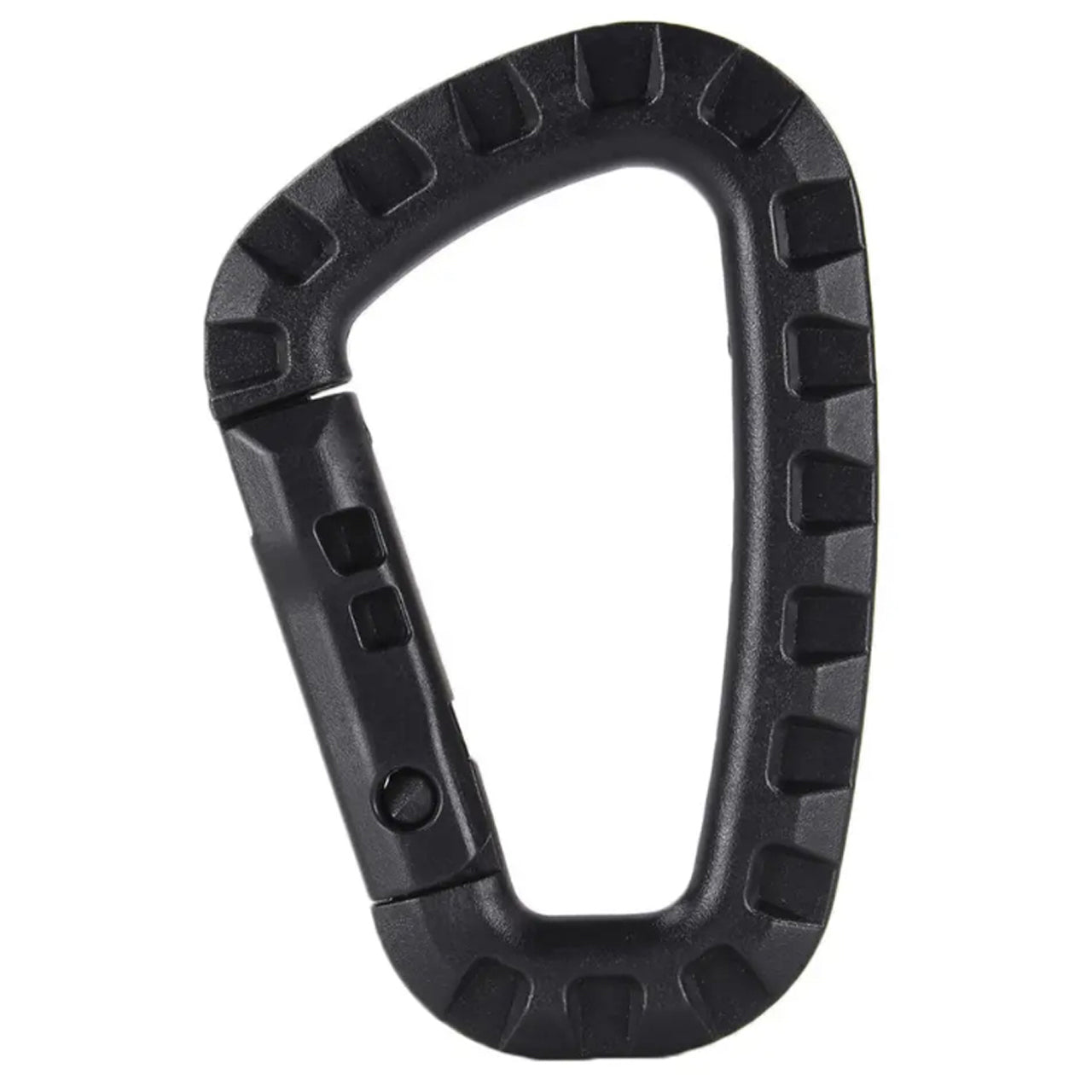 These firm carabiners are very practical and helpful equipment items. The hanging and securing of equipment works easy. Material: ABS plastic Anti-sliding design Weight: 45g www.defenceqstore.com.au