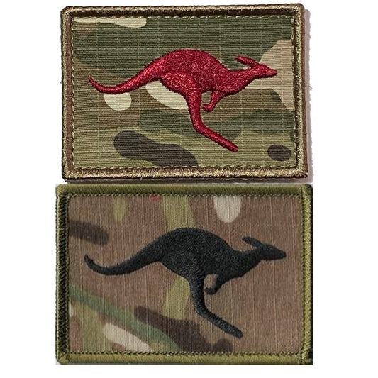 Velcro backed Badge  The Recon Kangaroo Multicam Patch is great for attaching to your field gear, jackets, shirts, pants, jeans, hats or even create your own patch board.  SIZE: 7X5CM