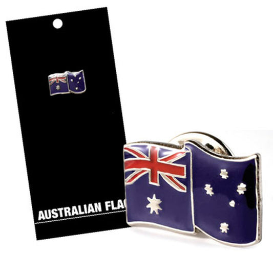 Australian Flag Lapel Pin On Card