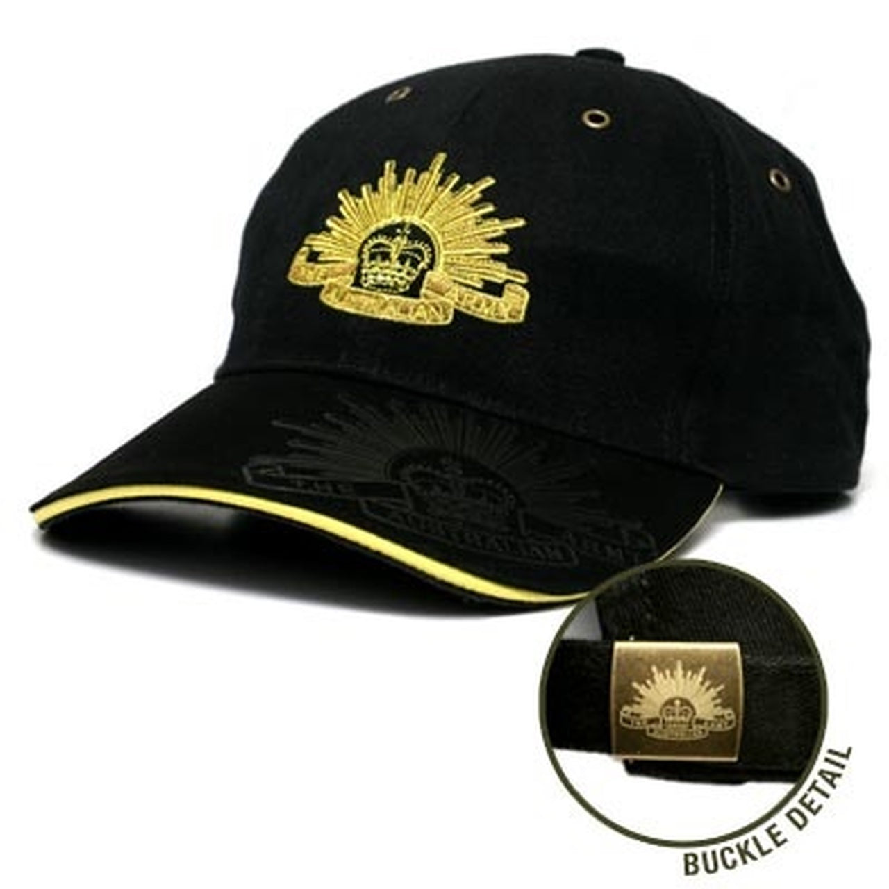 Australian Army Cap With PU Sandwich Peak Defence Q Store